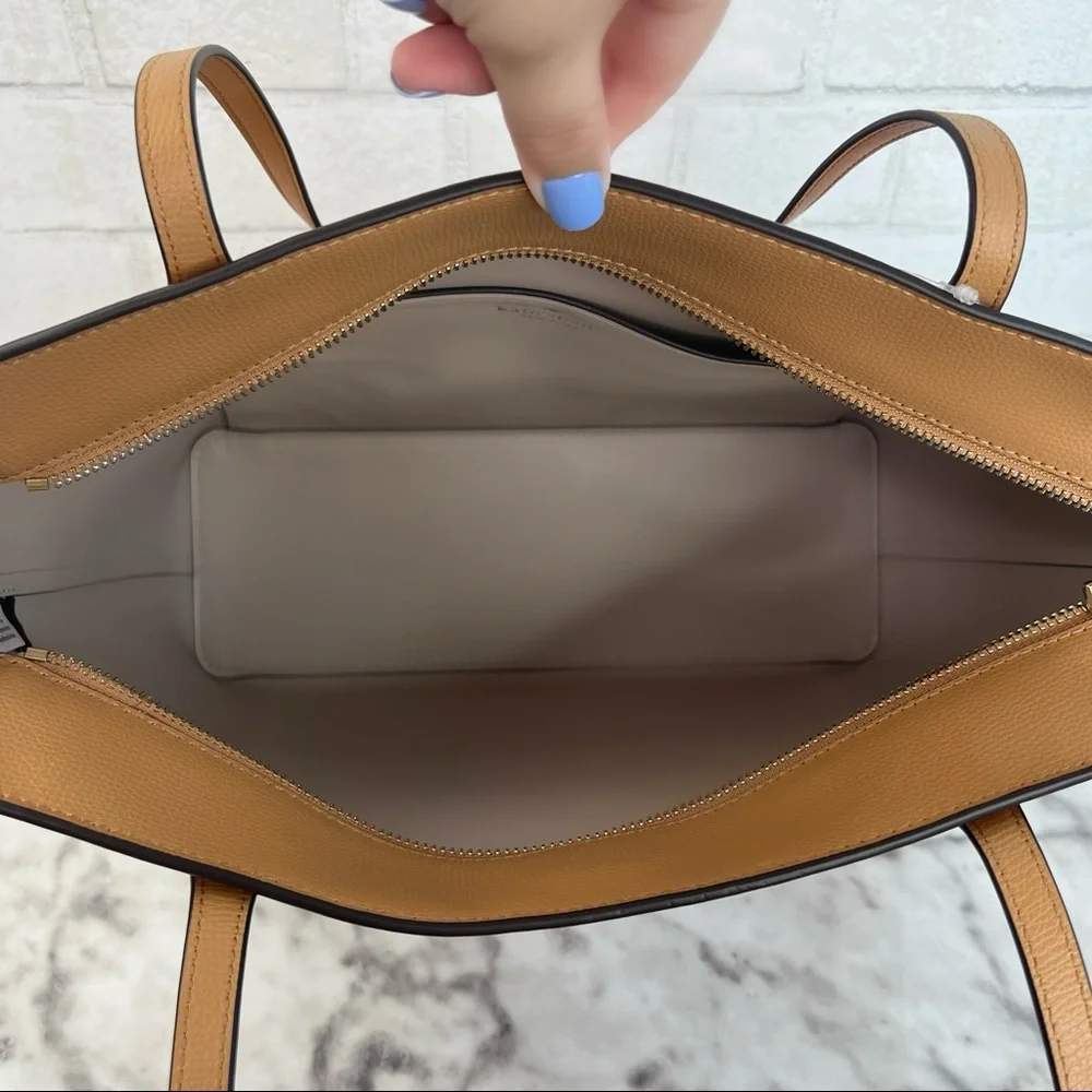 Kate Spade Large Classic Saddle Brown Cara Tote - Picture 7 of 10